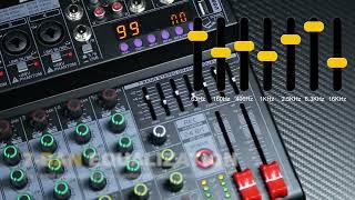 BOMGE 06A  6 Channel DJ Audio Mixer