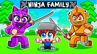 Adopted By A NINJA Family in Roblox! (Brookhaven RP )