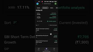 Day 1 mutual fund folio #investing