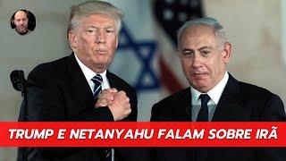 TRUMP VENCE E DISCUTE IRÃ COM NETANYAHU