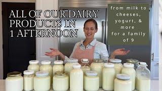 ALL our dairy products in 1 afternoon! - homemade dairy recipes for busy moms