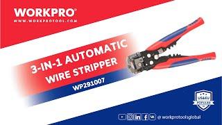 ️ WORKPRO 3-in-1 Automatic Wire Stripper - Your Essential Tool for Effortless Wire Stripping! ️