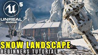 Snow Landscape Unreal Engine 5 | Beginners Tutorial