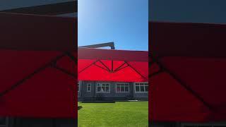 Зонт двухкупольный на боковой опоре Фабрика ЗОНТ