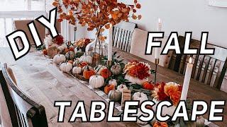 DIY FALL THANKSGIVING TABLESCAPE