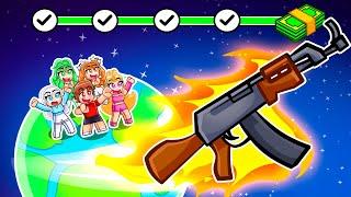Roblox Launch A Gun To Space With MY CRAZY FAN GIRLS...