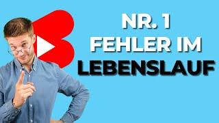 Nr. 1 FEHLER | im Lebenslauf! Karriereguru #shorts #youtubeshorts