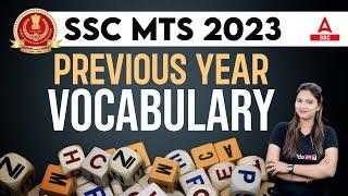 SSC MTS Previous Year Vocabulary Questions | SSC MTS English By Pratibha Mam