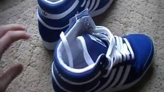 Adidas Top Ten High (Blue/White) Basketball Shoes Unboxing