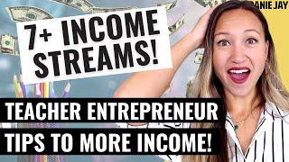 Online Teacher’s 8 Streams of Income! Tips to Create MULTIPLE Streams of Income as a Teacher