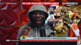 THIS IS WHY PEPPER SOUP IS TRENDING IN NIGERIA,AS DAVIDO ENJOYS GHANA PEPPER SOUP