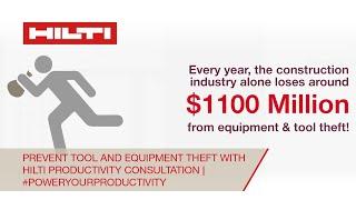 Prevent tool and equipment theft with Hilti Productivity Consultation | #PowerYourProductivity