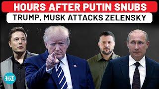 Hours After Putin Snubs Trump, Elon Musk Attacks Zelensky, Calls Him Thief: 'All-Time Champ Of…'