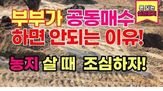 부부가 공동으로 농지를 사면 안되는 이유#농업인의 15가지 혜택 # 혜택을 받는 정말 농업인이 되는 방법 # 농업의 미래는 밝다#도시농부도전하자