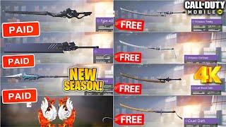 *NEW* All Free & Paid Rewards in Nier Automata Collaboration Melee Weapons Gameplay  Inspection Codm