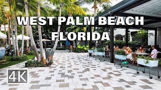 [4K] West Palm Beach Florida - Walking Tour