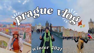 PRAGUE vlog  - a last min chaotic winter getaway | exploring landmarks, getting targeted & more!