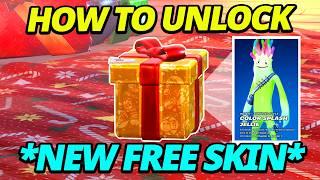 *SECRET* How to Unlock Color Splash Jellie Skin FOR FREE in Fortnite Winterfest!!!