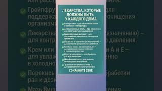 Лекарства, которые должны быть у каждого дома