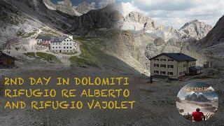 2ND  DAY IN DOLOMIT (ITALIAN APLS) RIFUGIO RE ALBERTO - RIFUGIO VAJOLET