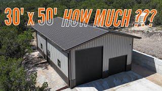 How much does a 30x50 Metal Workshop cost? | Metal Building Prices | WolfSteel Buildings