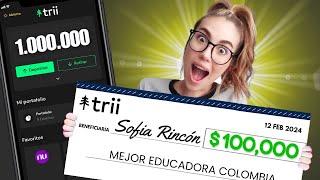 ¡GANÉ! Soy la mejor EDUCADORA FINANCIERA DE COLOMBIA,Así invertí el dinero que me dieron en Trii 