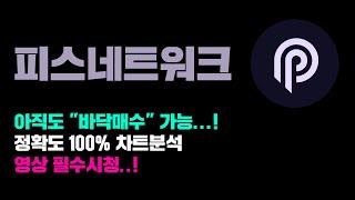 피스네트워크 [긴급] 아직도 "바닥매수" 가능한 코인..! 편하게 장기투자 가능..! 정확도 100% 차트분석, 영상 필수시청..! #코인시황