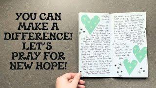 Prayer Journal Process | YOU can make a difference and help New Hope Girls!