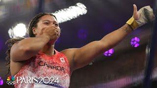 Canada's Rogers, U.S.'s Echikunwoke top medal podium in women’s hammer | Paris Olympics | NBC Sports