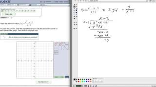 Sketching the graph of a rational function: Problem type 2