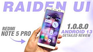 Raiden UI 1.0.8.0 For Redmi Note 5 Pro | Android 13 | Hyper OS EU Based | Full Detailed Review