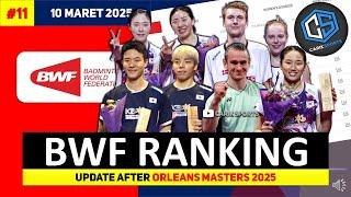 JOJO NO 2 DUNIA! Ranking BWF Terbaru 2025 After Orleans Master 2025 #orleansmasters2025 #bwfranking