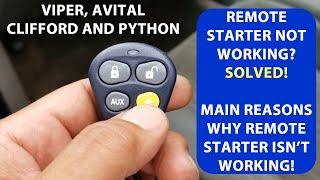 Remote starter not working. Good for Viper, Avital, Clifford, Python and other Directed Brands.