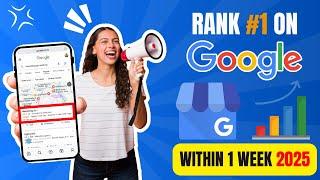 How to Rank No.1 on Google My Business in  2025 | GMB SEO TRICKS |  GMB Profile Optimization (HINDI)