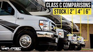 Best Upgrade For Class C RV Suspension! Stock vs 2" vs 4" vs 6" Lift Kits | MORE GROUND CLEARANCE!