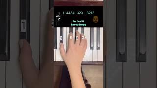 Snoop Dogg with easy tutorial for the piano   #snoopdogg #tutorial #shortvideo #shorts