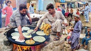 20/- Rs - QASIM BHAI NASHTA  PAKISTANI TRADITIONAL STREET FOOD BREAKFAST - DESI GHEE PARATHA