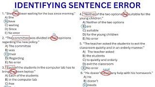 Identifying Sentence Error | CSE Reviewer - 10 items