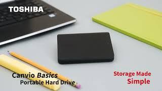 Simplify Your Storage with Toshiba Canvio Basics Portable Hard Drive