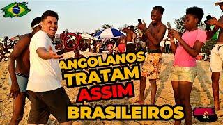 LEVEI O MEU AMIGO BRASILEIRO  PARA A PRAIA EM ANGOLA, E FOI TRATADO COMO FAMOSO POR SER BRASILEIRO