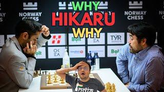 Hikaru's expressions say it all | Arjun Erigaisi vs Nakamura | Norway Chess 2025