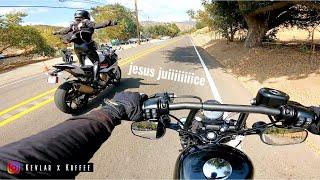 KBBQ Ride and Eat + Linda's Motorcycle Accident | Harley Sportster 48