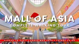 4K - MALL OF ASIA Christmas 2024 | One Day Itinerary + Things to Do | Full Walking Tour Philippines