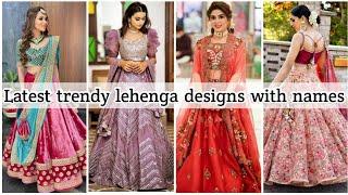 Latest trendy *LEHENGA* with names • Wedding lookbook • STYLE POINT