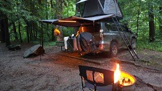 Inexpensive diesel heater setup for a roof top tent.