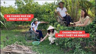 Ngọc Bếp Củi dẫn chị Thuỳ Kim Khiết dạo quanh vườn trái cây nhà trồng siêu trái nhưng nó lạ lắm...