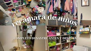 UN DÍA DE ORGANIZACIÓN LIMPIEZA PROFUNDA 🫧| recámara de niños , organización de juguetes y ropa