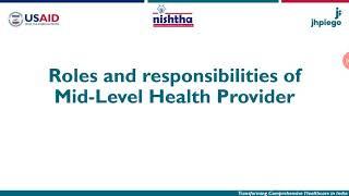 Roles and Responsibilities of MLHP