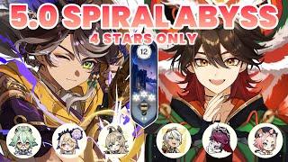 C0 Sethos Aggravate & C5 Gaming Melt | 5.1 Spiral Abyss 4 Stars Only| Genshin Impact