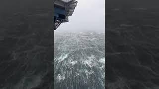 Horrifying Waves in the Middle of Ocean | #shorts #shortsfeed #waves #nature #viral